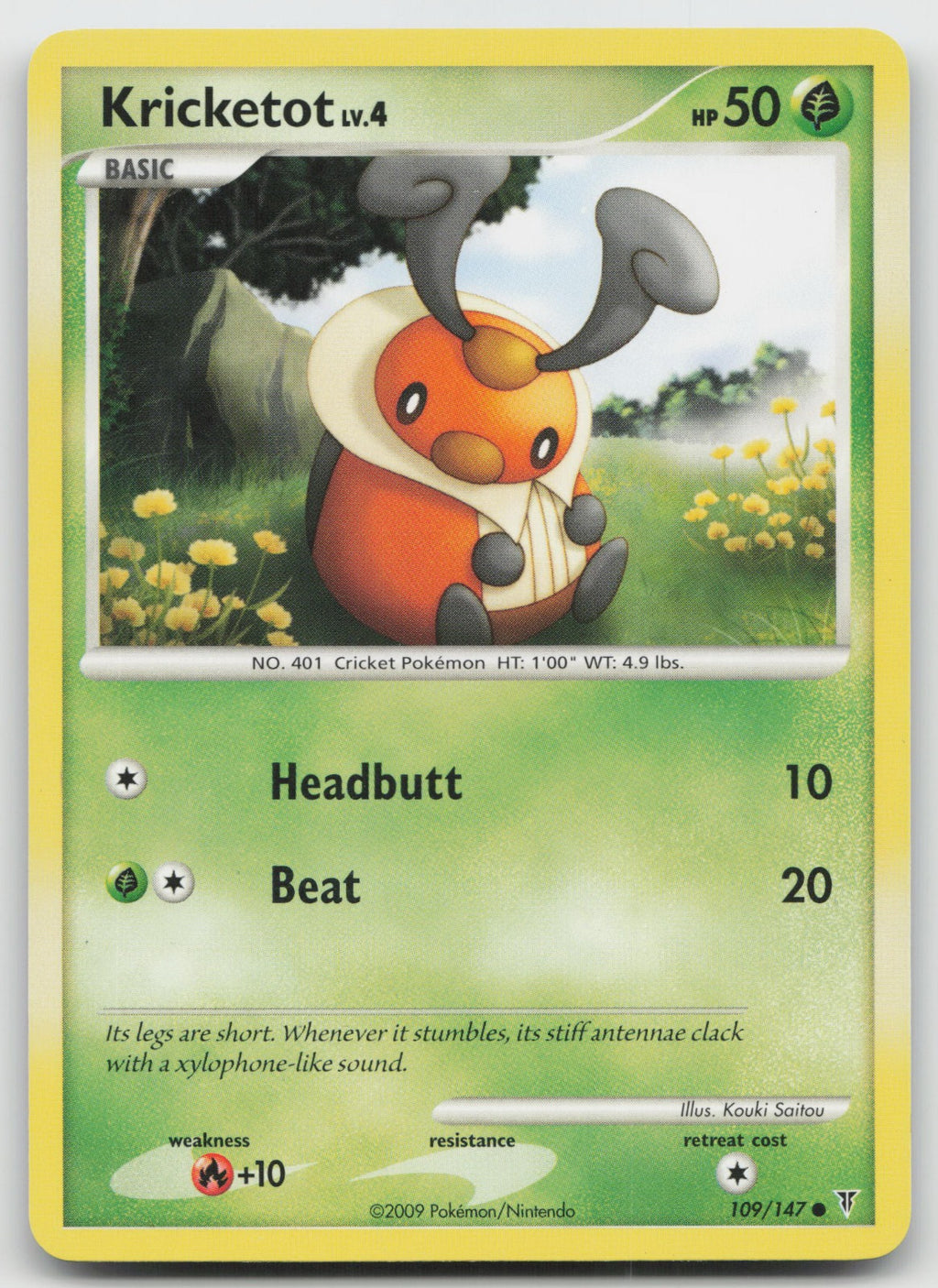 Kricketot Common Supreme Victors 109/147 NM