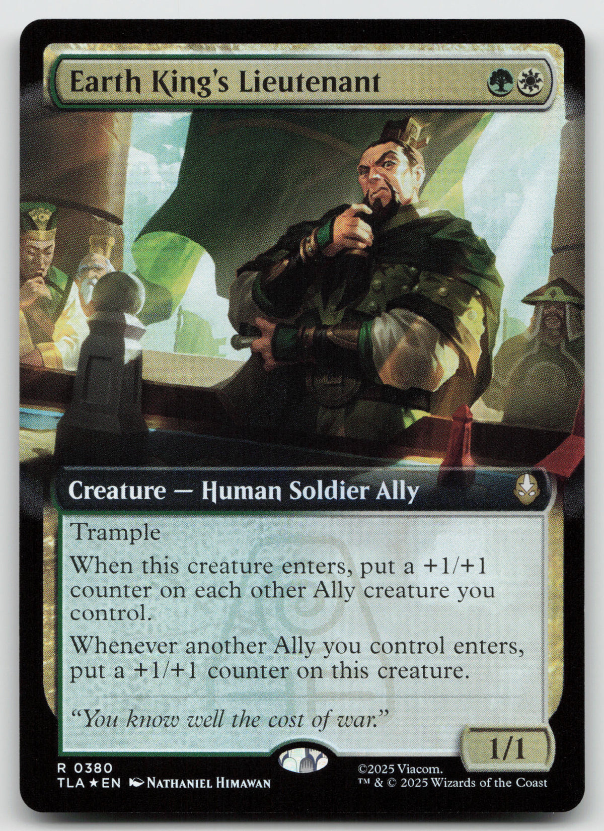 Earth King's Lieutenant (Extended Art) R Foil Avatar: The Last Airbender 380 NM