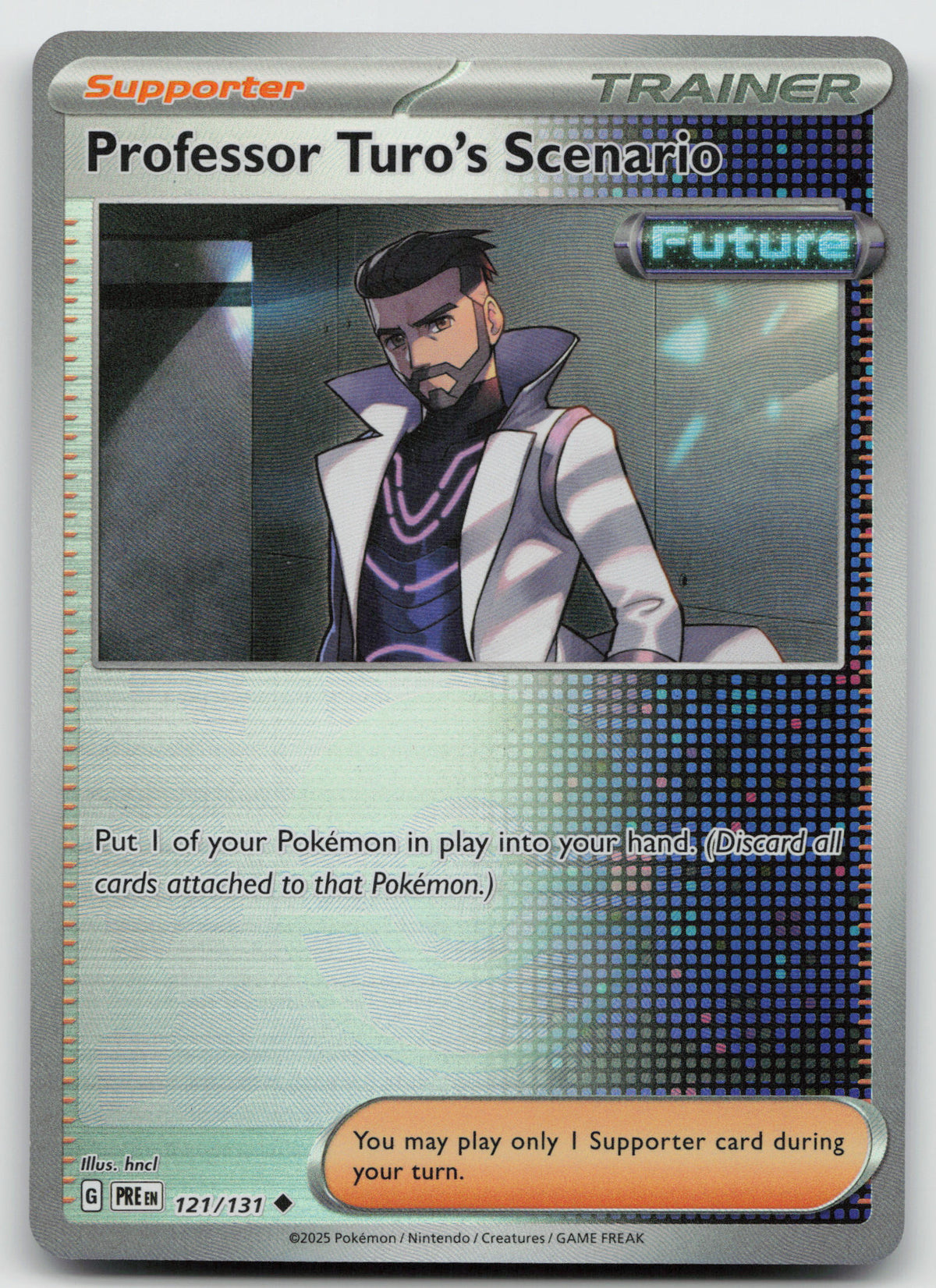 Professor Turo's Scenario (Poke Ball Pattern) Holo Prismatic Evolution 121/131