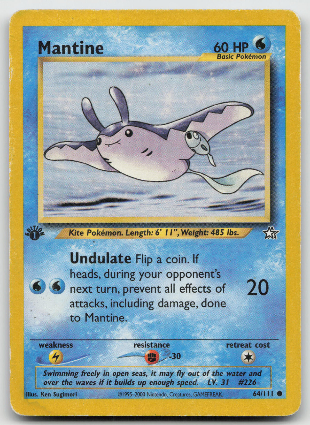 Mantine Common 1st Edition Neo Genesis 64/111 DMG