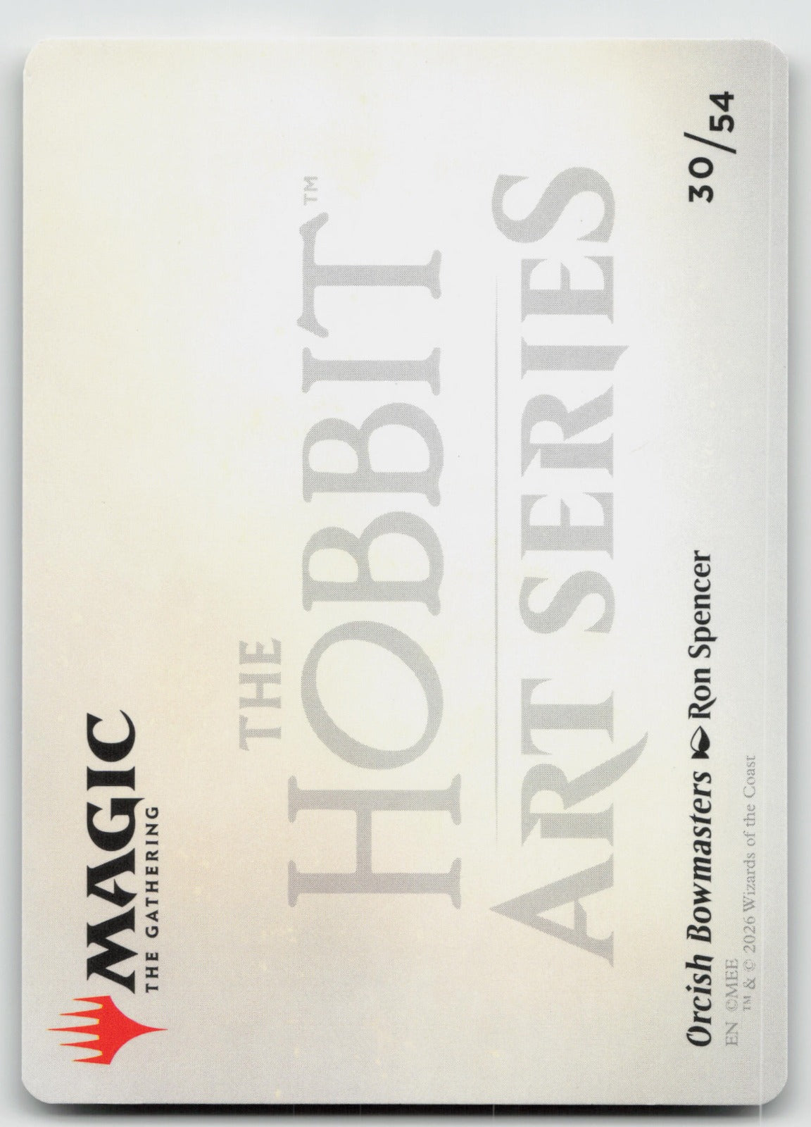 Orcish Bowmasters Art Card S Art Series: The Hobbit 30 NM