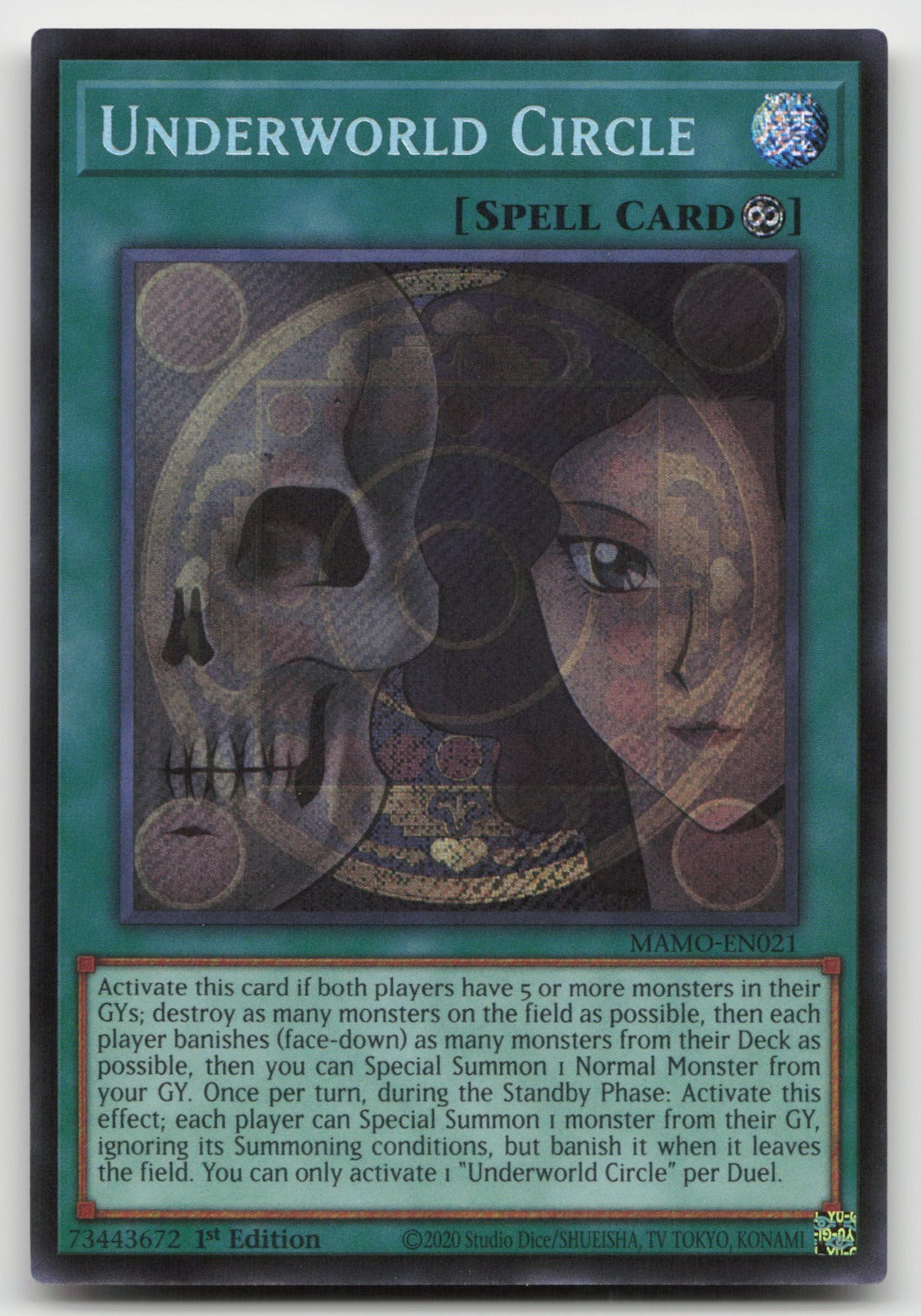 Underworld Circle 1st Edition Secret Rare Magnificent Monsters MAMO-EN021 NM