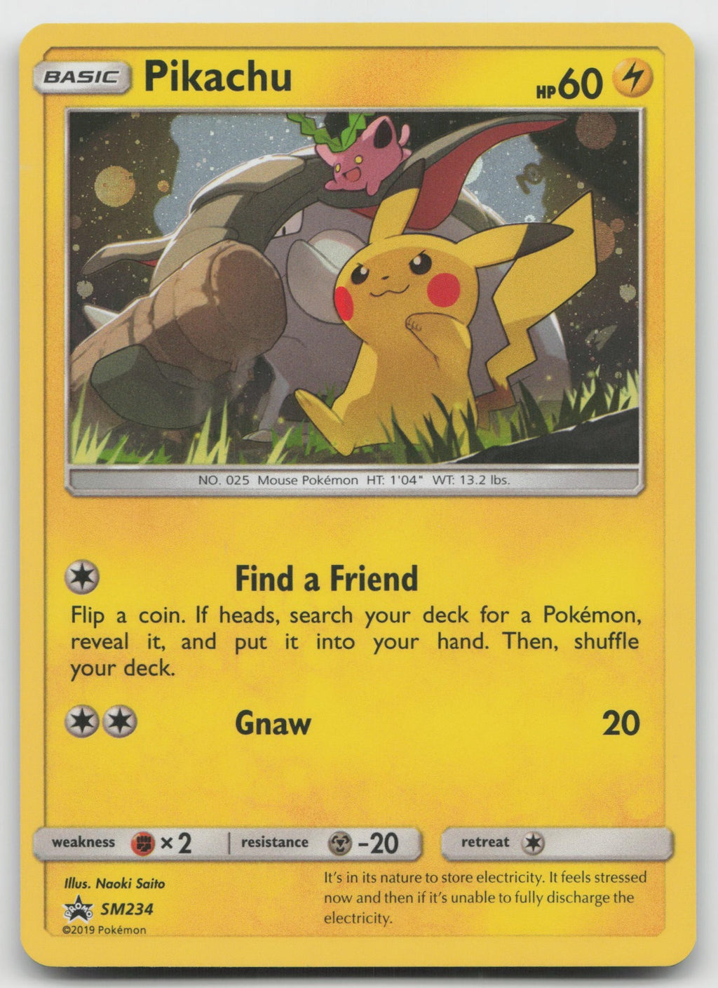 Pikachu Holo SM Promos SM234 NM