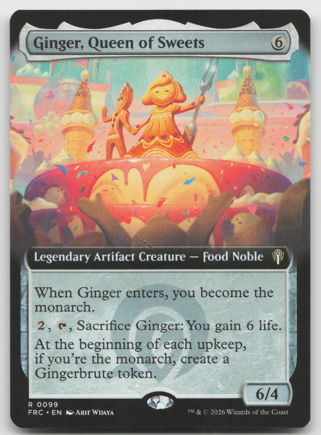 Ginger, Queen of Sweets (Extended Art) R Commander: Reality Fracture 99 NM