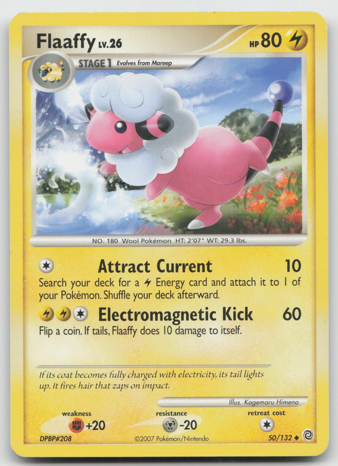 Flaaffy Uncommon Secret Wonders 50/132 HP
