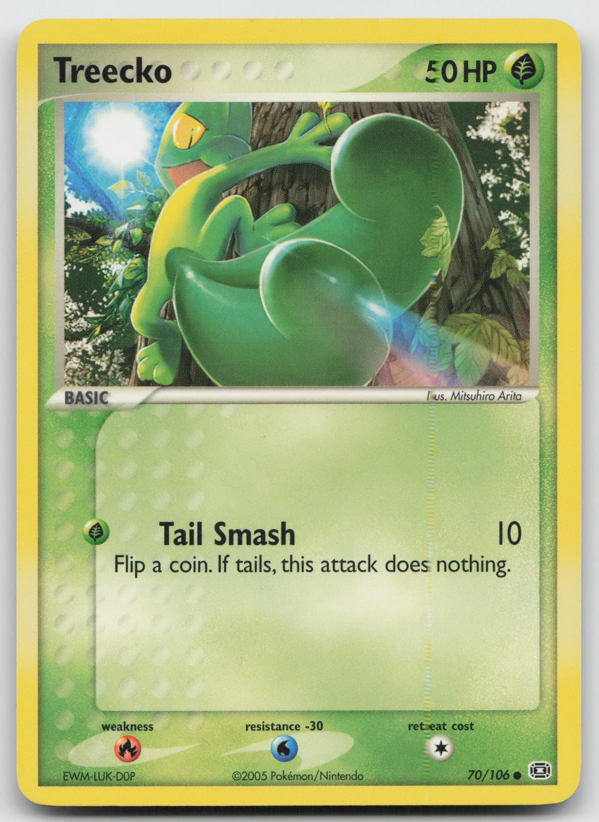 Treecko Common Normal Emerald 70/106 LP