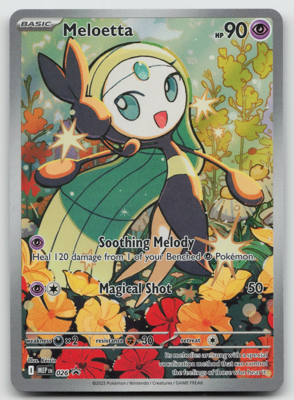 Meloetta Illustration Rare Holo ME: Mega Evolution Promo MEP026 NM