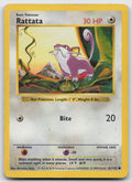 Rattata Common Normal Base Set (Shadowless) 61/102 DMG