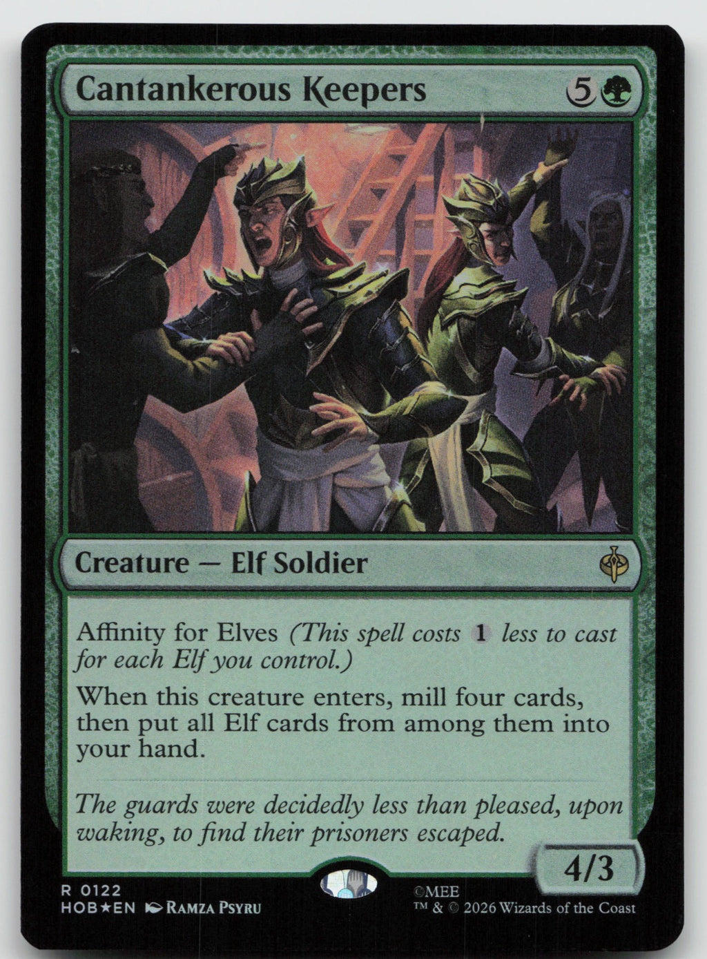 Cantankerous Keepers R Foil The Hobbit 122 NM