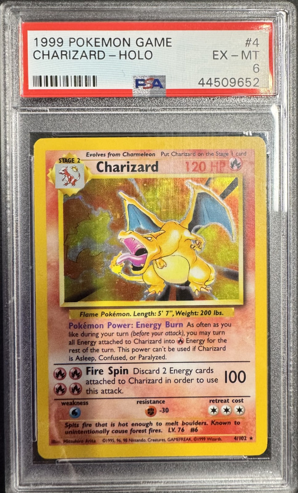 Charizard Holo Rare Base Set 6/102 PSA 6