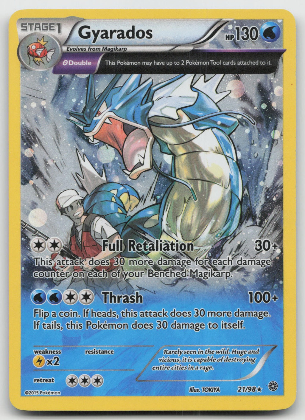 Gyarados (Cosmos Holo) XY Ancient Origins 21/98 LP