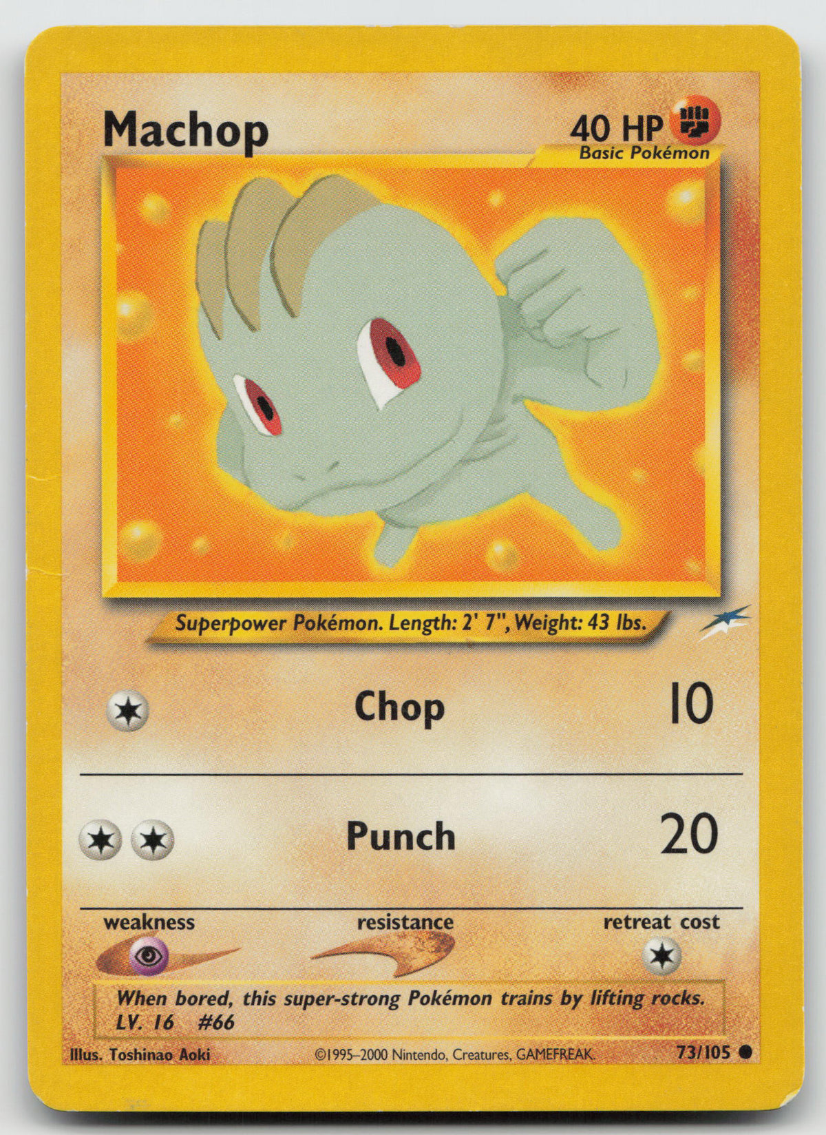 Machop Common Unlimited Neo Destiny 73/105 LP