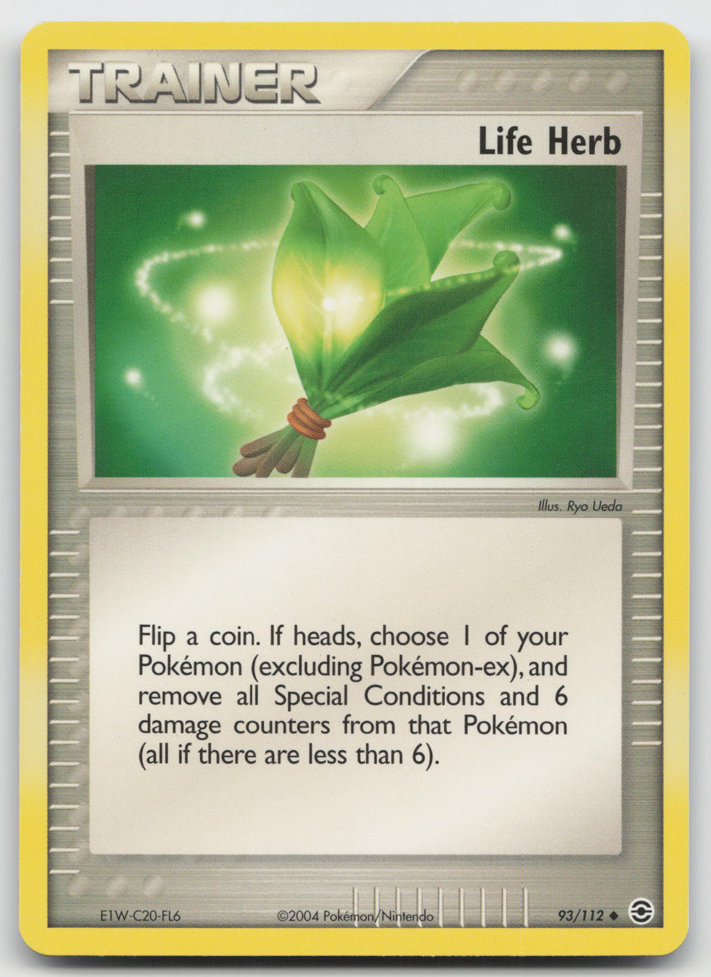 Life Herb Uncommon Normal FireRed & LeafGreen 93/112 NM