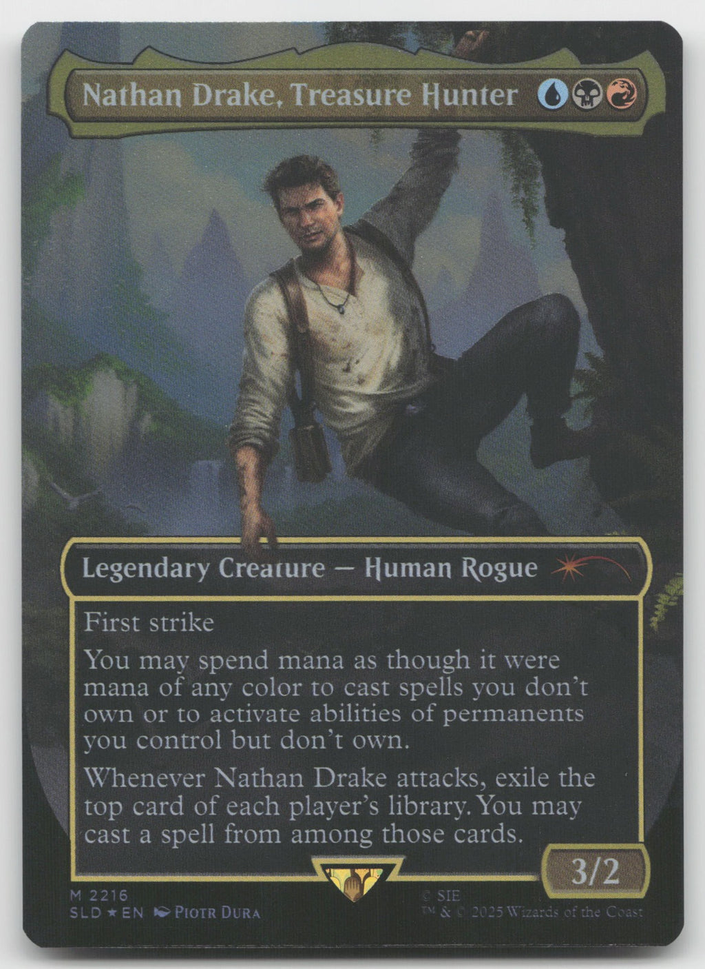 Nathan Drake, Treasure Hunter (Foil) M Foil Secret Lair Drop Series 2216 NM