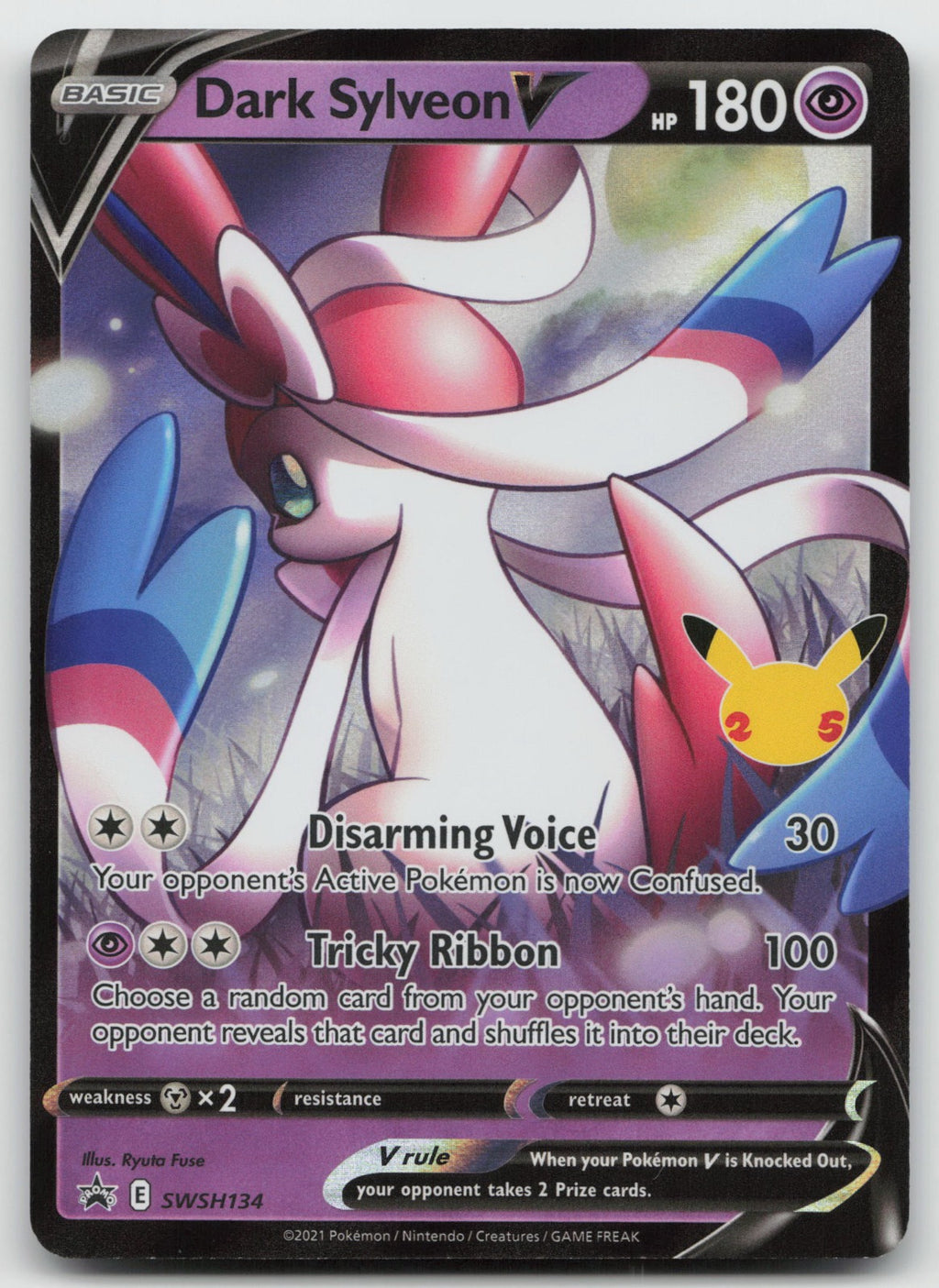 Dark Sylveon V Holo SWSH: Sword & Shield Promo Cards SWSH134 NM