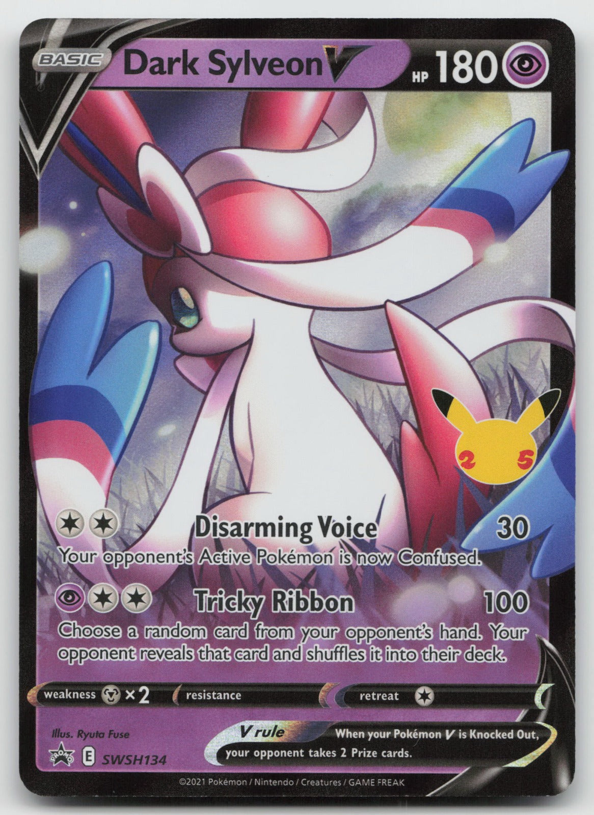 Dark Sylveon V Holo SWSH: Sword & Shield Promo Cards SWSH134 NM