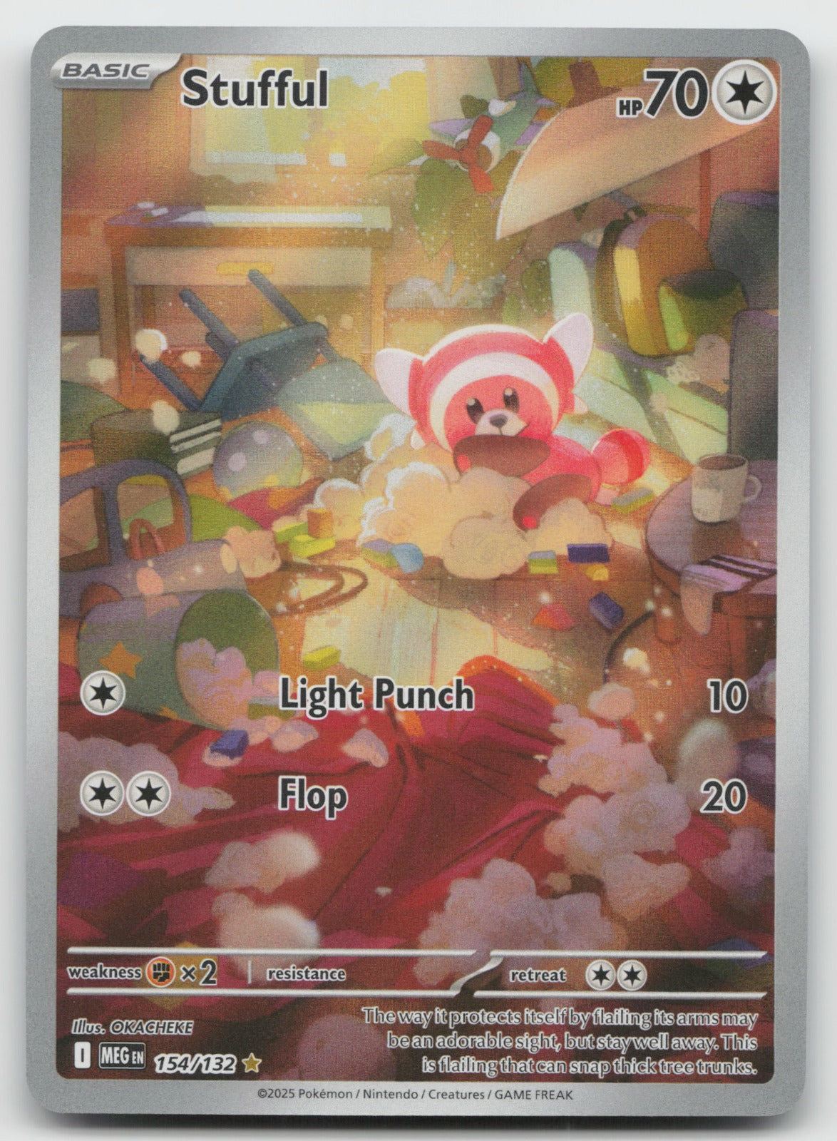 Stufful Illustration Rare Holo ME01: Mega Evolution 154/132 NM