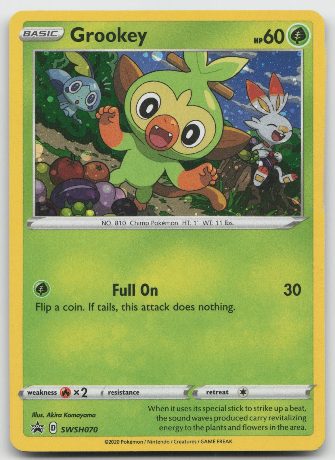 Grookey SWSH: Sword & Shield Promo Cards SWSH070 NM