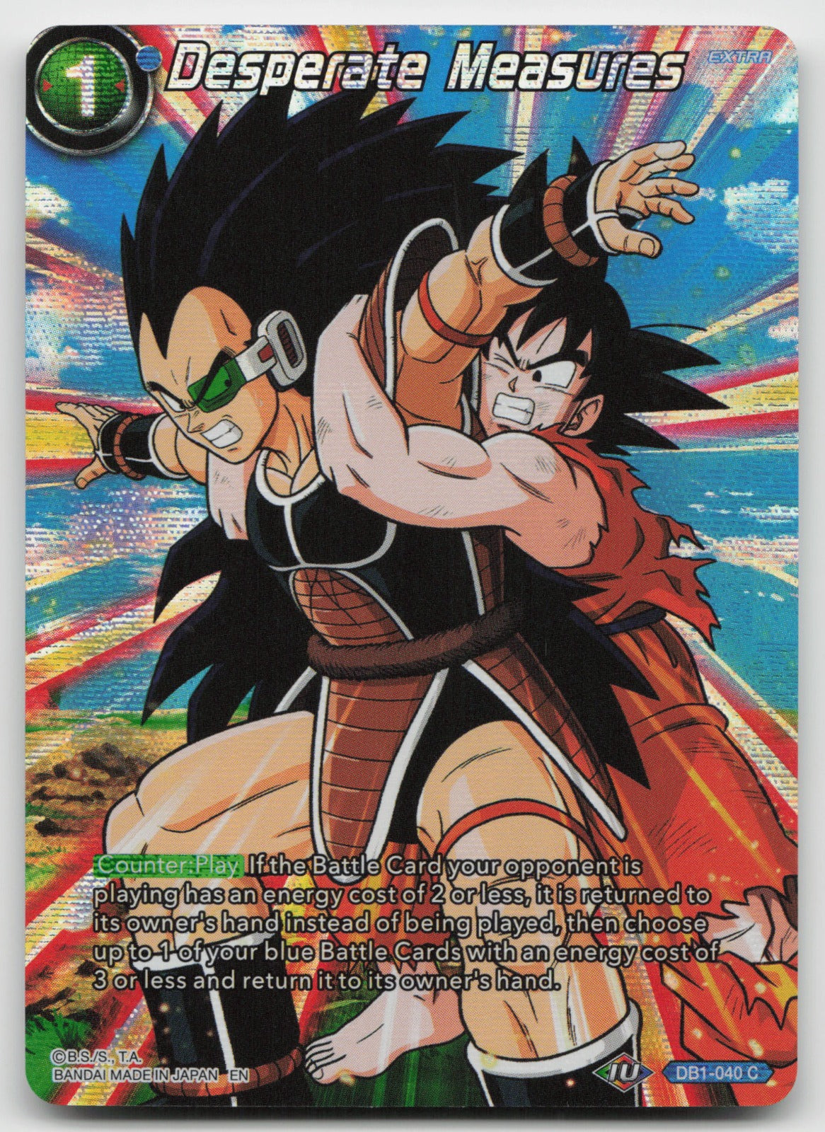 Desperate Measures Common Foil Theme Selection: History of Son Goku DB1-040 NM