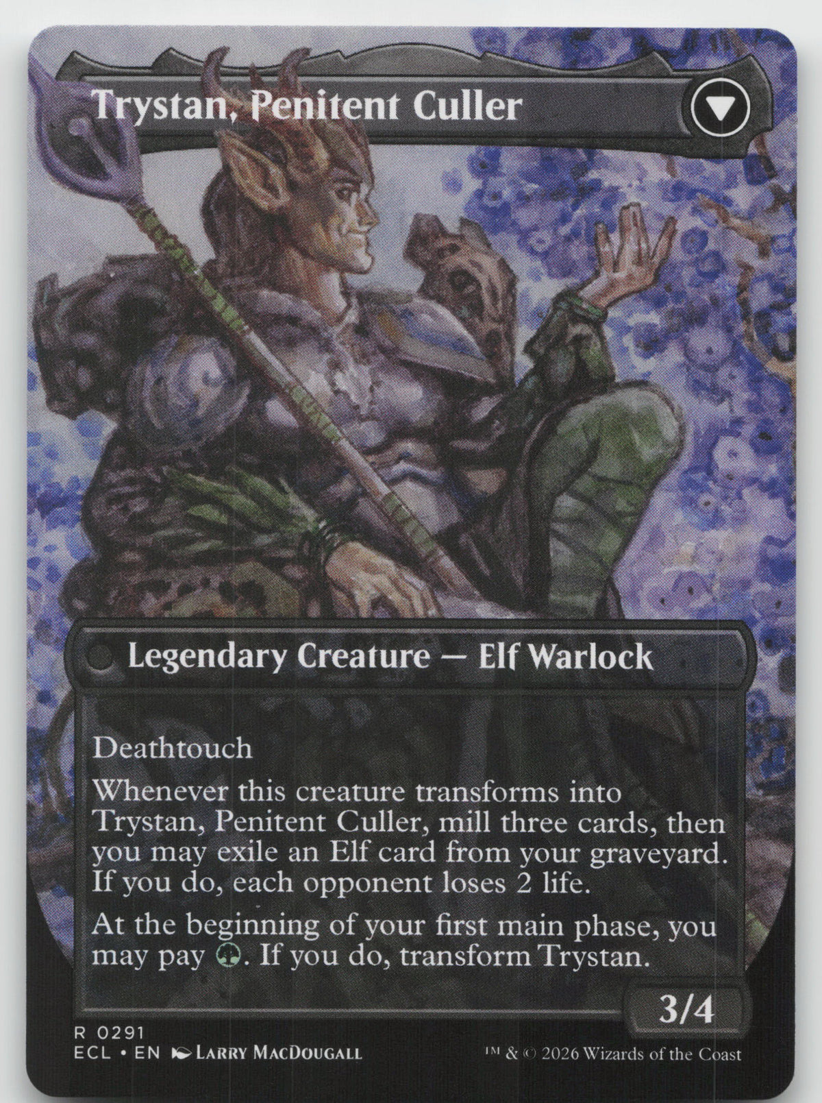 Trystan, Callous Cultivator (Borderless) R Normal Lorwyn Eclipsed 291 NM