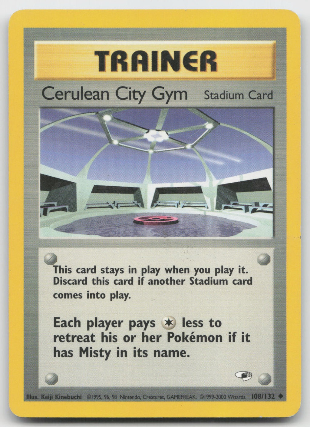 Cerulean City Gym Uncommon Unlimited Gym Heroes 108/132 DMG