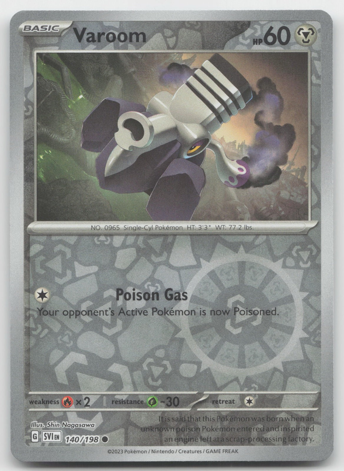 Varoom Reverse Holo Common SV01: Scarlet & Violet Base Set 140/198 NM