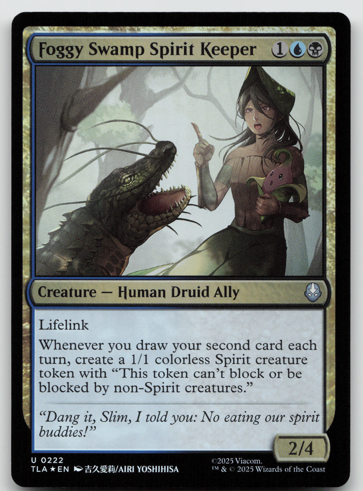 Foggy Swamp Spirit Keeper U Foil Avatar: The Last Airbender 222 NM