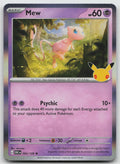 Mew Holo Rare ME: 30th Celebration 065/128 NM