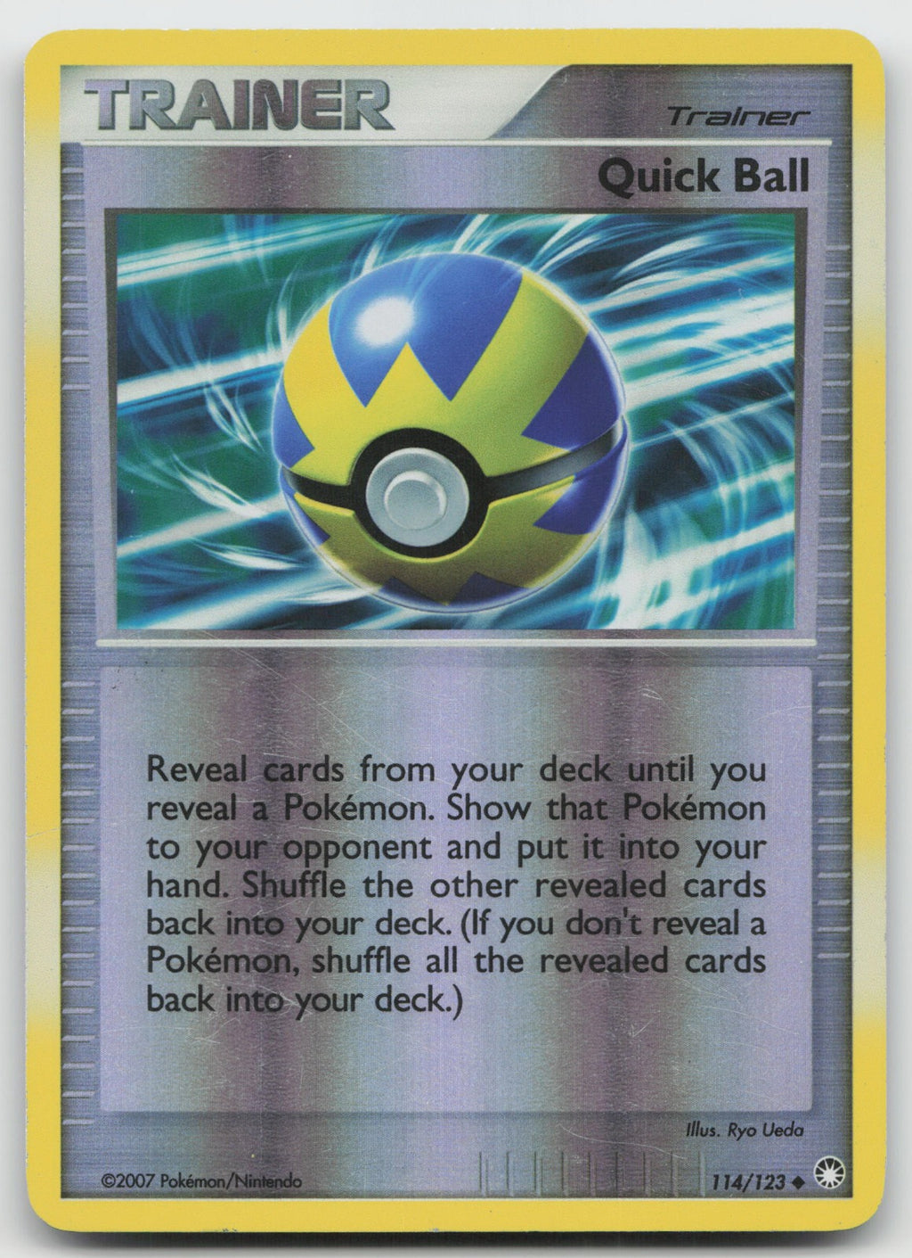 Quick Ball Uncommon Reverse Holo Mysterious Treasures 114/123 LP