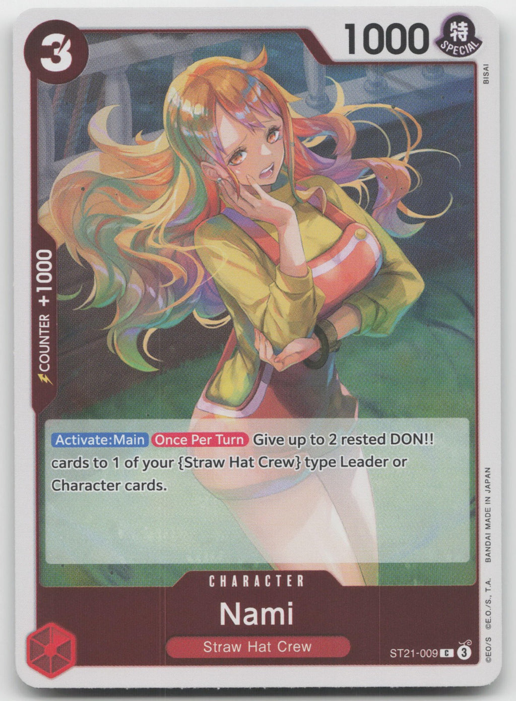 Nami C Foil Starter Deck EX: Gear 5 ST21-009 NM