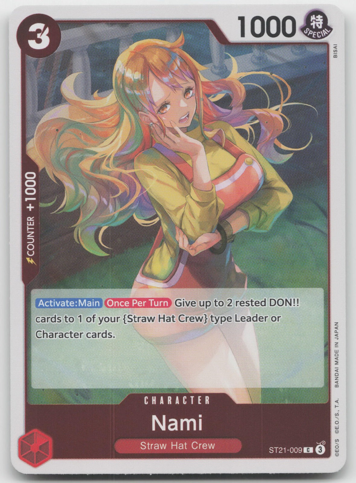 Nami C Foil Starter Deck EX: Gear 5 ST21-009 NM