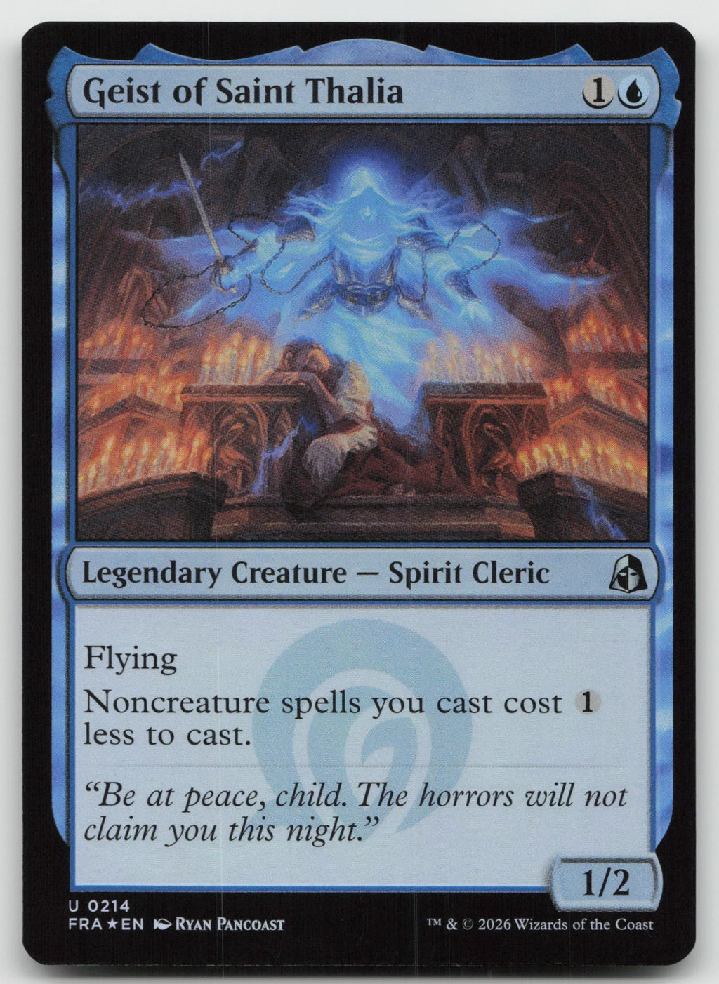 Geist of Saint Thalia U Foil Reality Fracture 214 NM