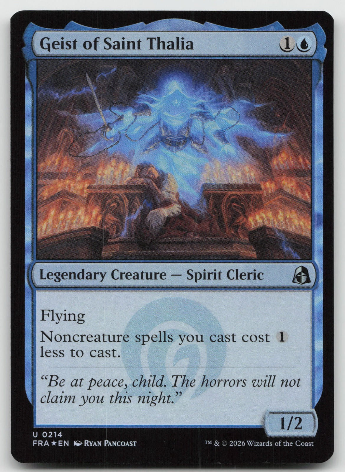 Geist of Saint Thalia U Foil Reality Fracture 214 NM
