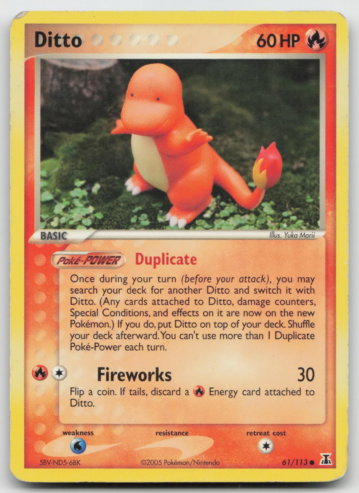 Ditto (Charmander) Common EX Delta Species 61/113 HP
