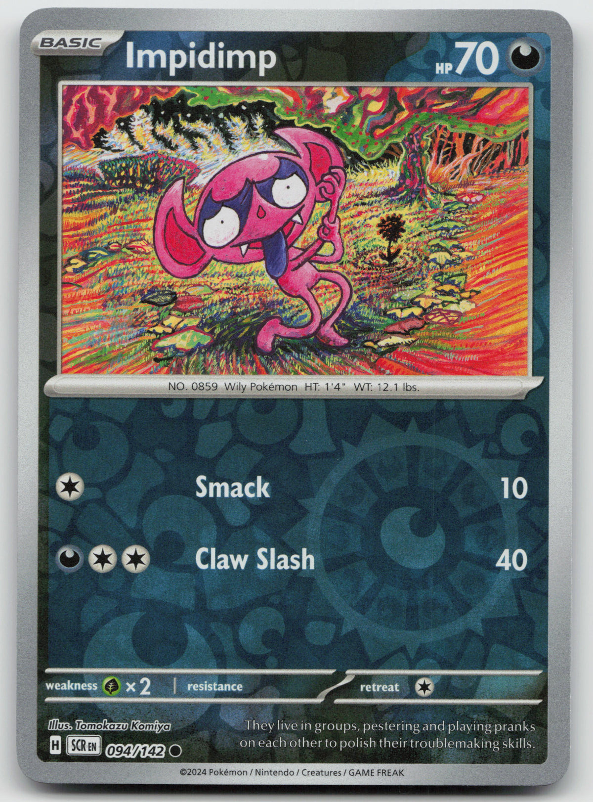 Impidimp Common Reverse Holo SV07: Stellar Crown 094/142 NM
