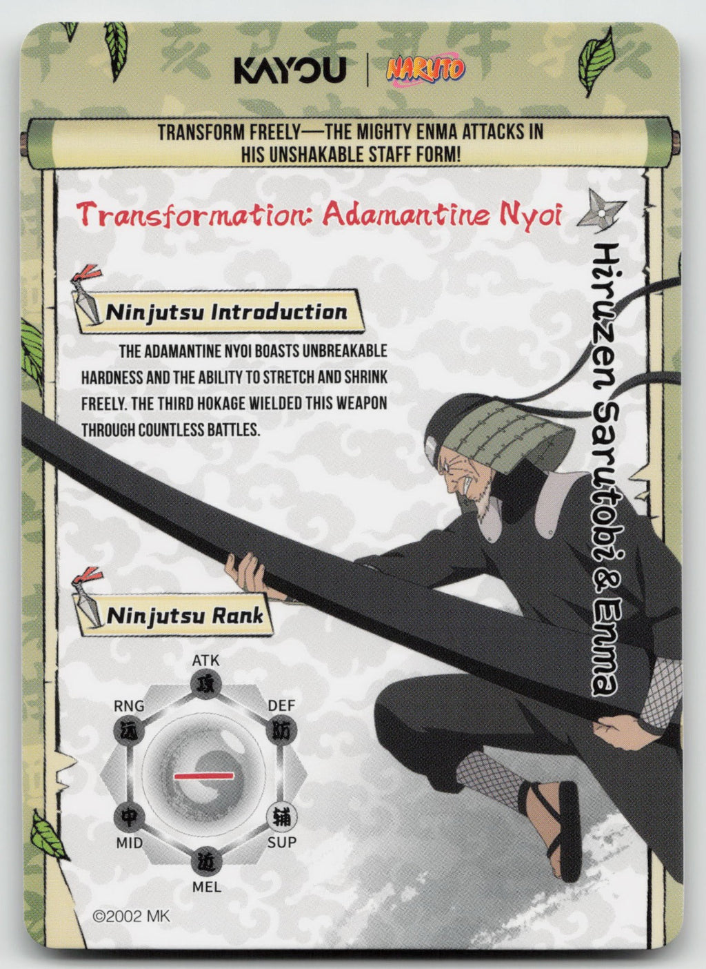 Hiruzen Sarutobi\n&enma Base SSR Earth Scroll Series 1 004L3 NM