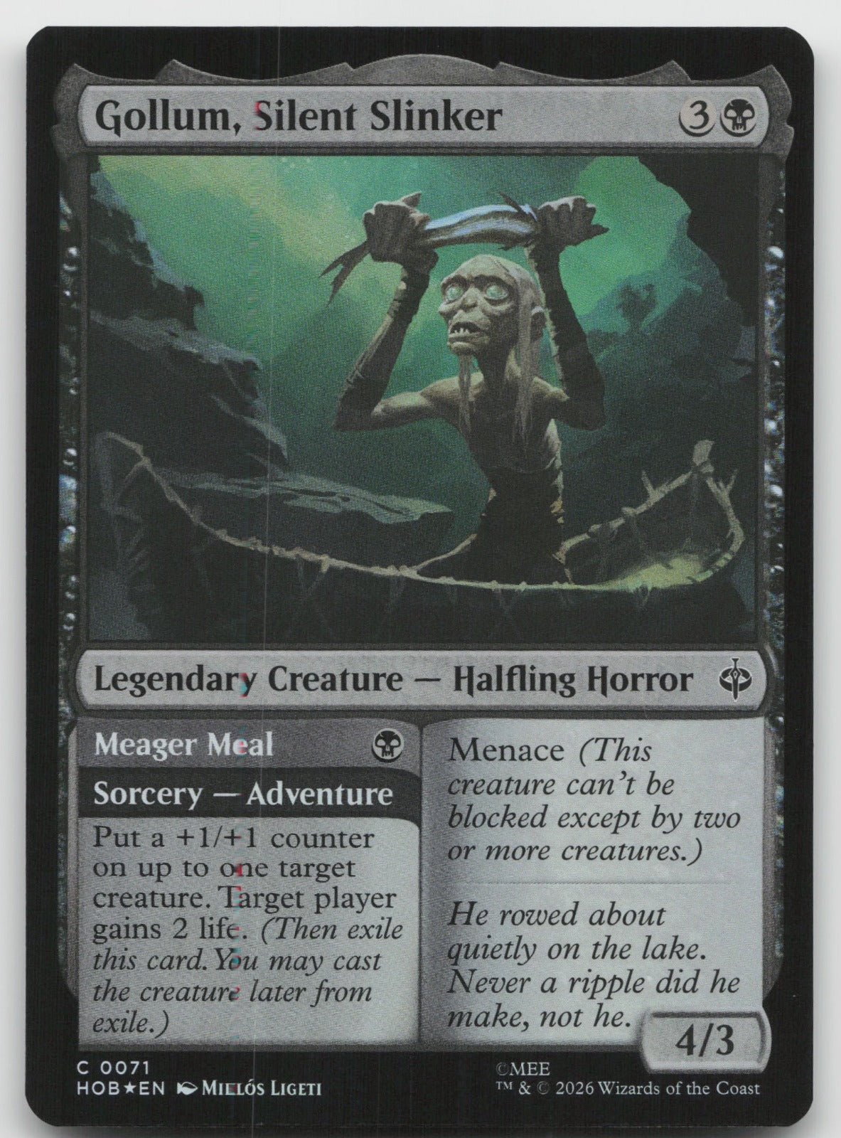 Gollum, Silent Slinker C Foil The Hobbit 71 NM