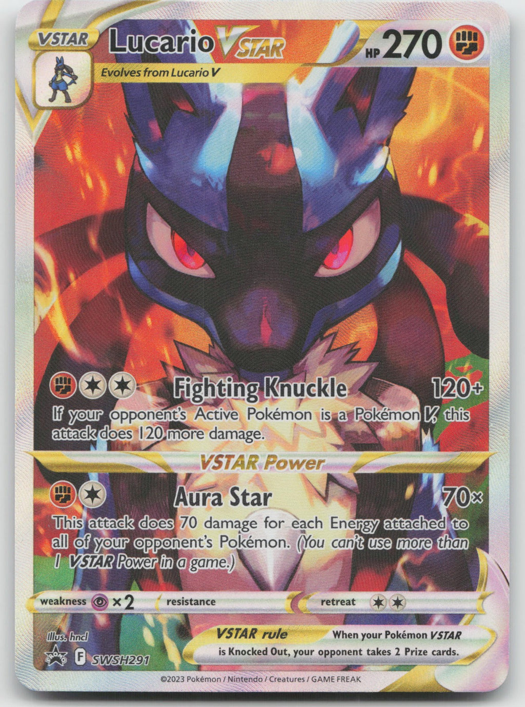 Lucario VSTAR Promo Holo SWSH: Sword & Shield Promo Cards SWSH291 NM