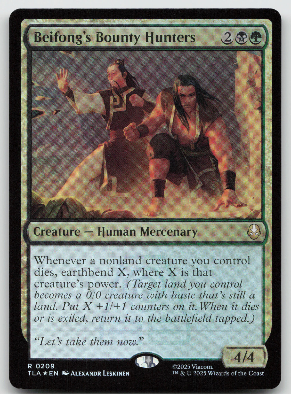 Beifong's Bounty Hunters R Foil Avatar: The Last Airbender 209 NM