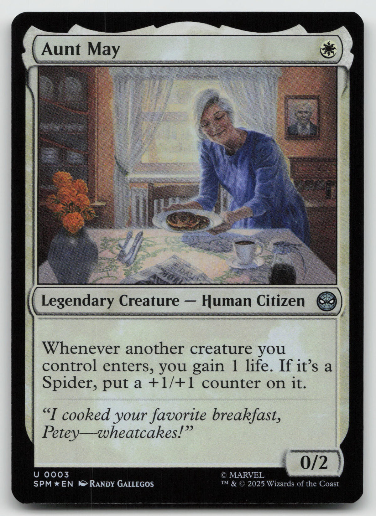 Aunt May U Foil Marvel's Spider-Man 3 NM