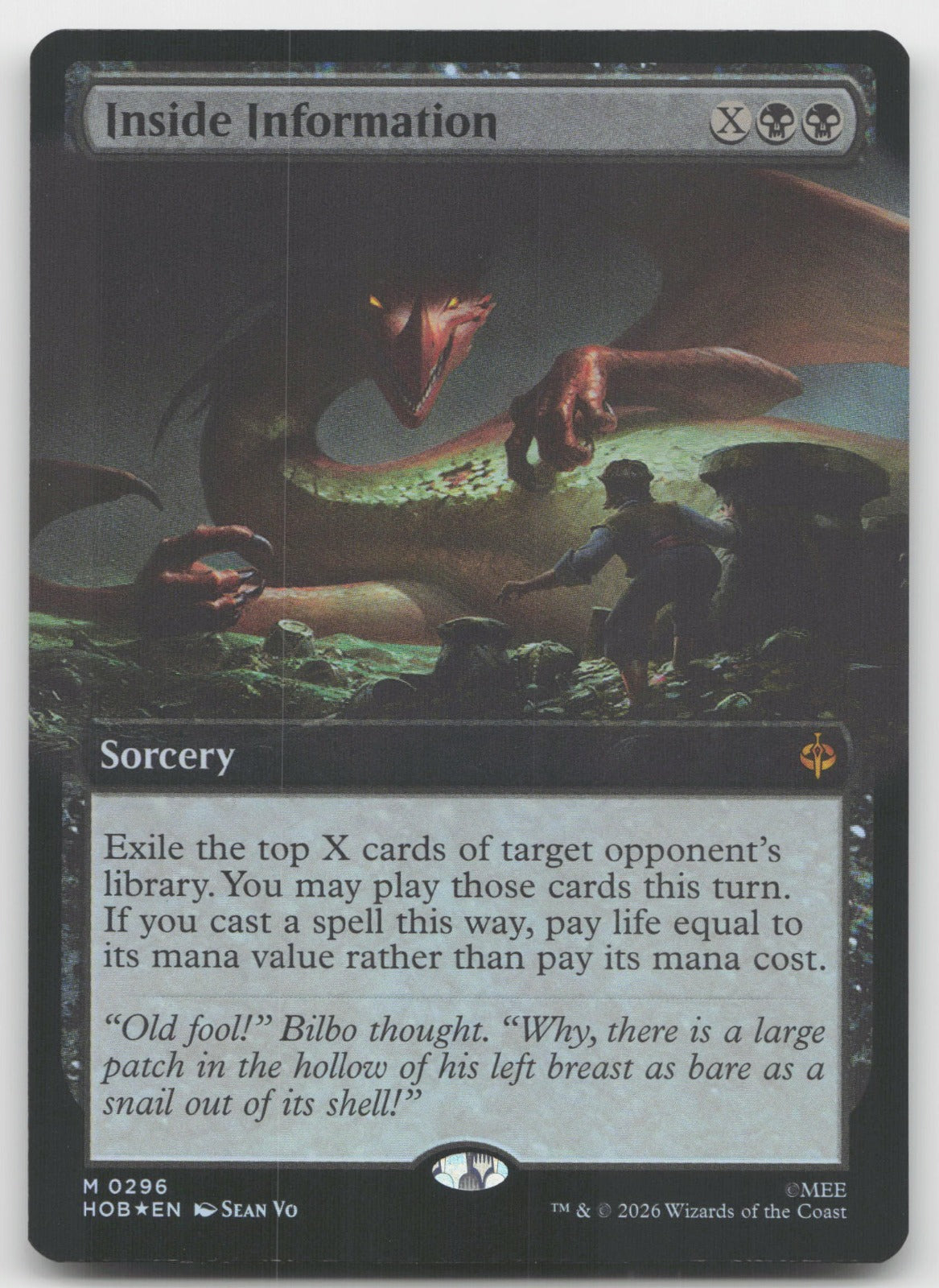 Inside Information (Extended Art) M Foil The Hobbit 296 NM