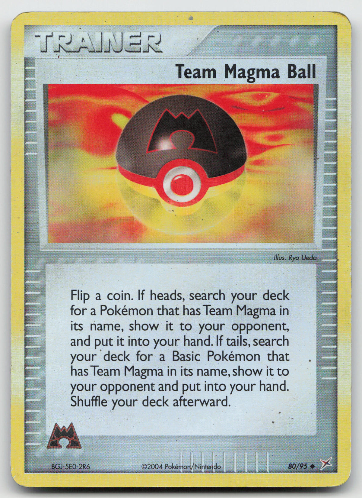 Team Magma Ball Uncommon Reverse Holo Team Magma vs Team Aqua 80/95 HP