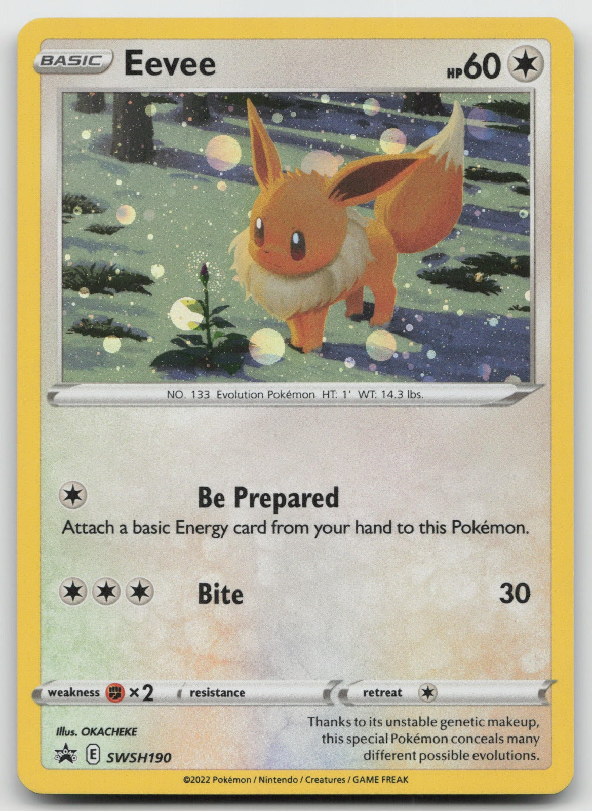 Eevee Holo SWSH: Sword & Shield Promo Cards SWSH190 NM