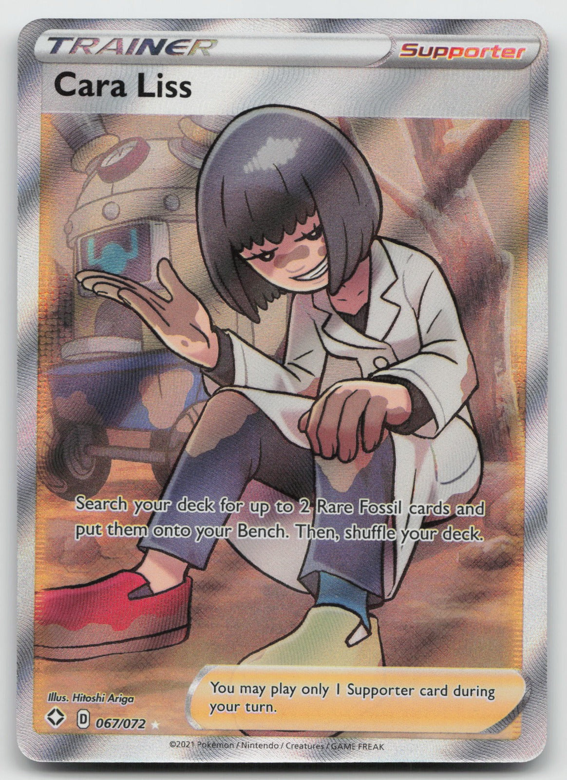 Cara Liss (Full Art) Ultra Rare Holo Shining Fates 067/072 NM