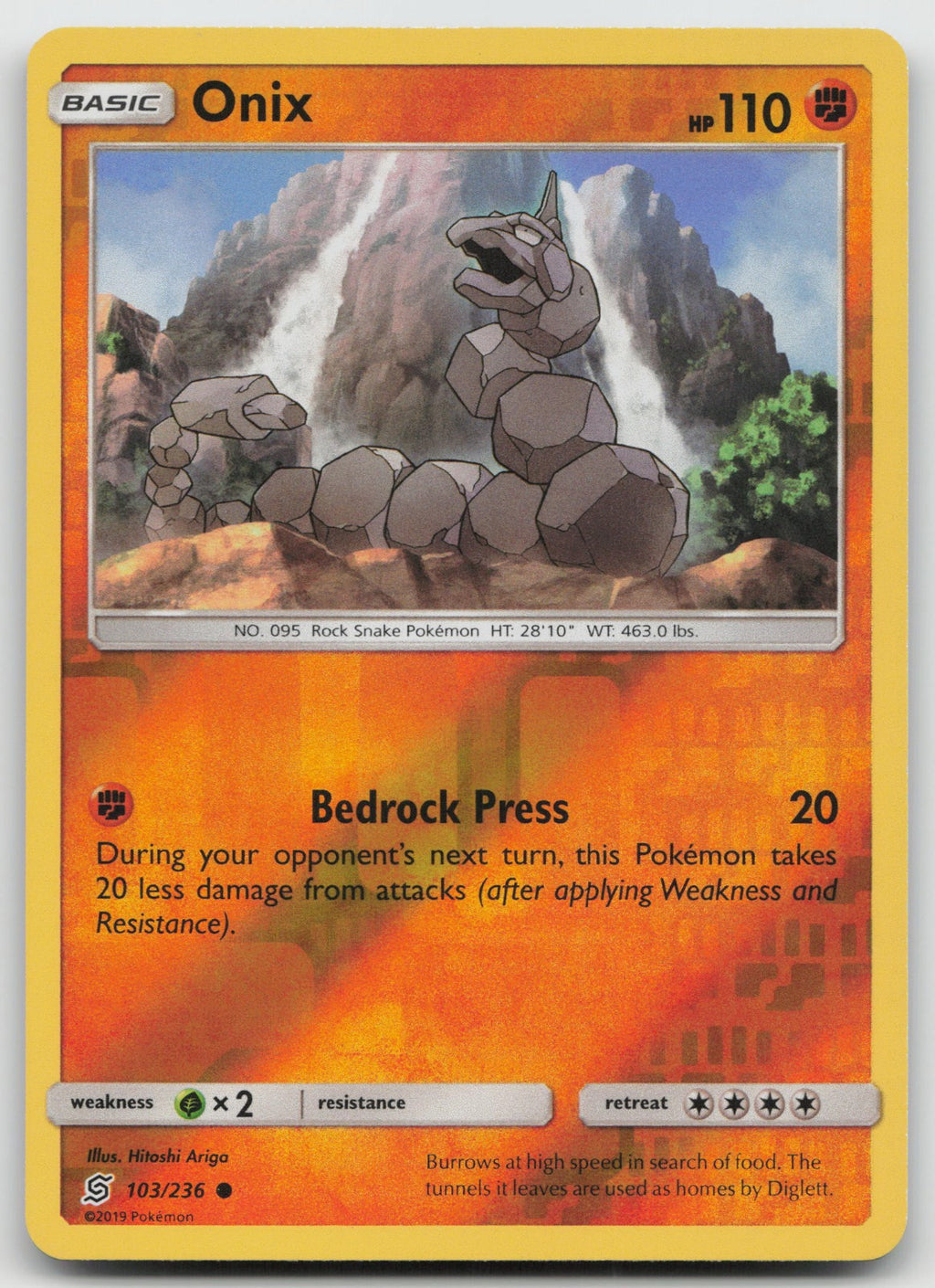 Onix Reverse Holo Common SM - Unified Minds 103/236 LP