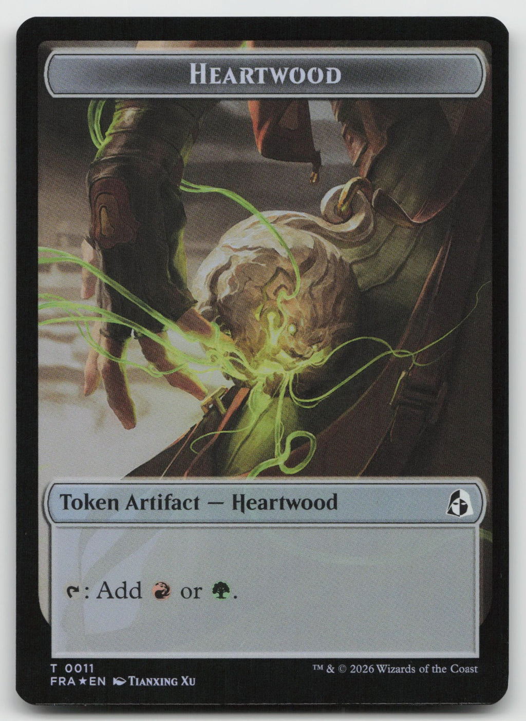 Heartwood // Thopter Double-Sided Token T Foil Reality Fracture 11 // 14 NM