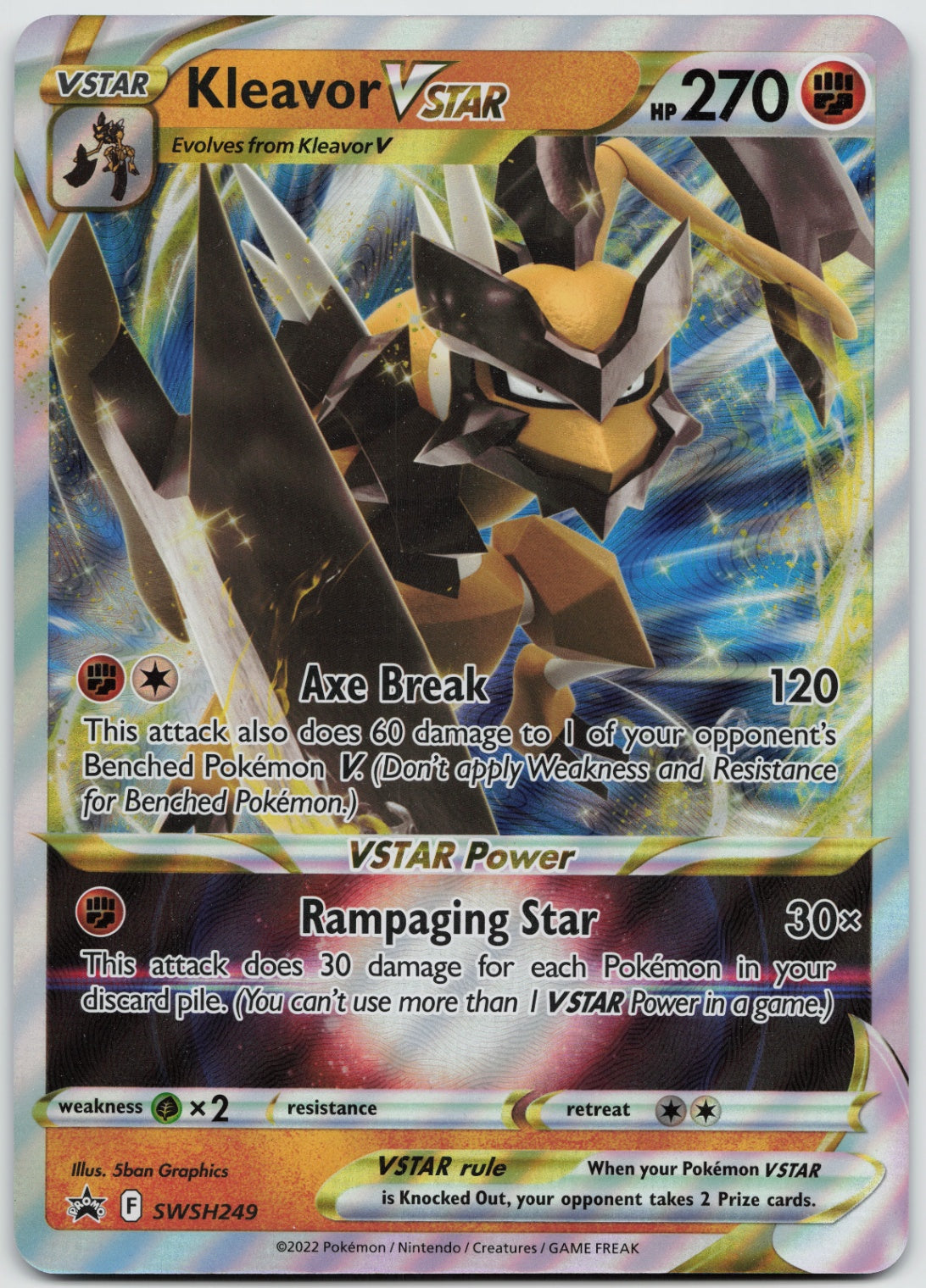 Kleavor VSTAR JUMBO Holofoil SWSH: Sword & Shield Promo Cards SWSH249 NM