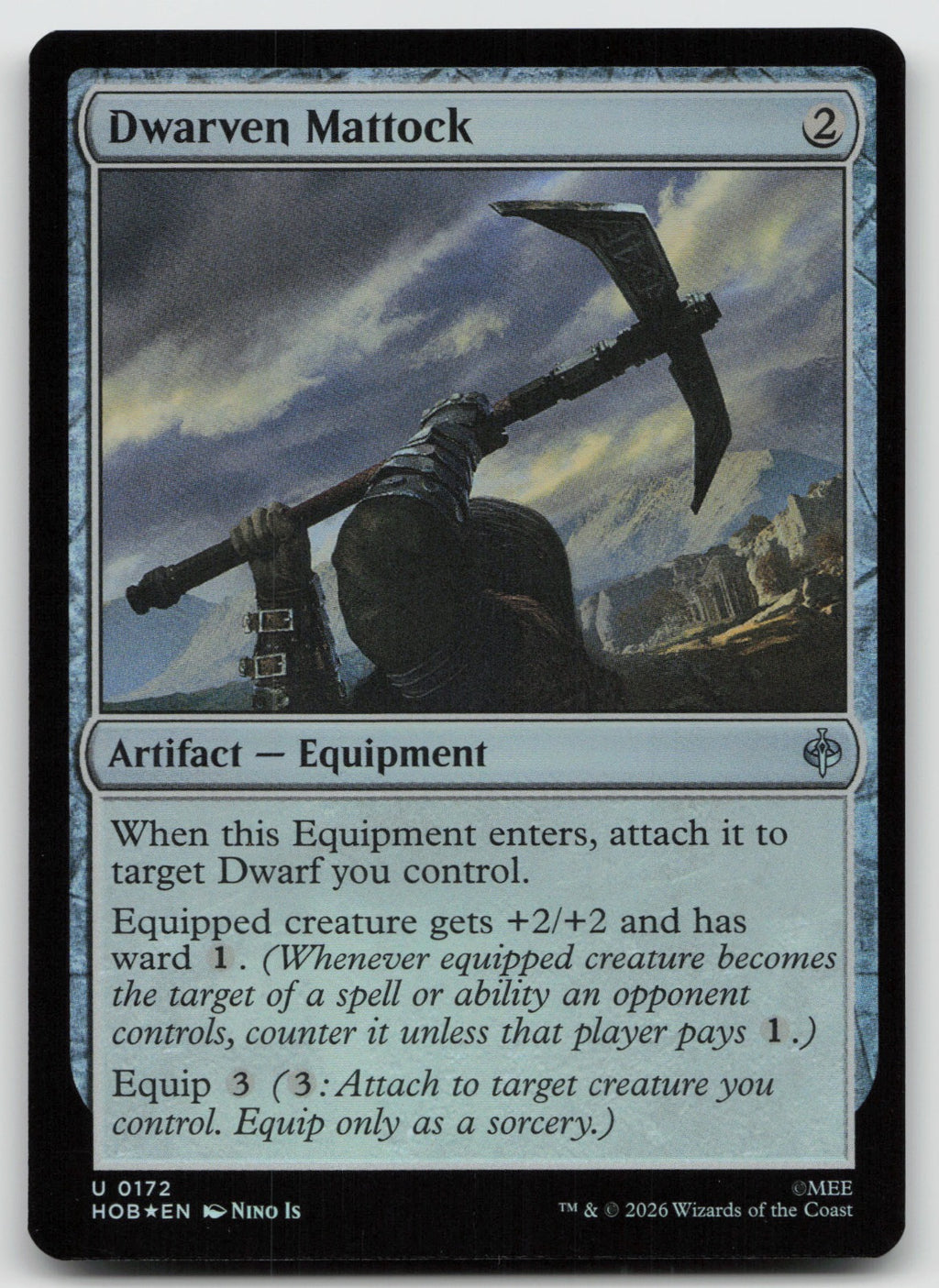Dwarven Mattock U Foil The Hobbit 172 NM