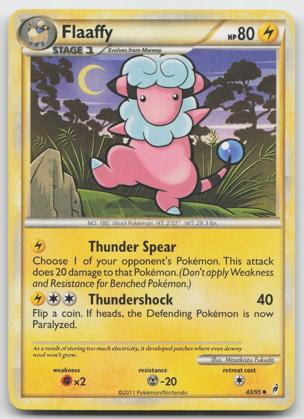 Flaaffy Uncommon Call of Legends 43/95 LP