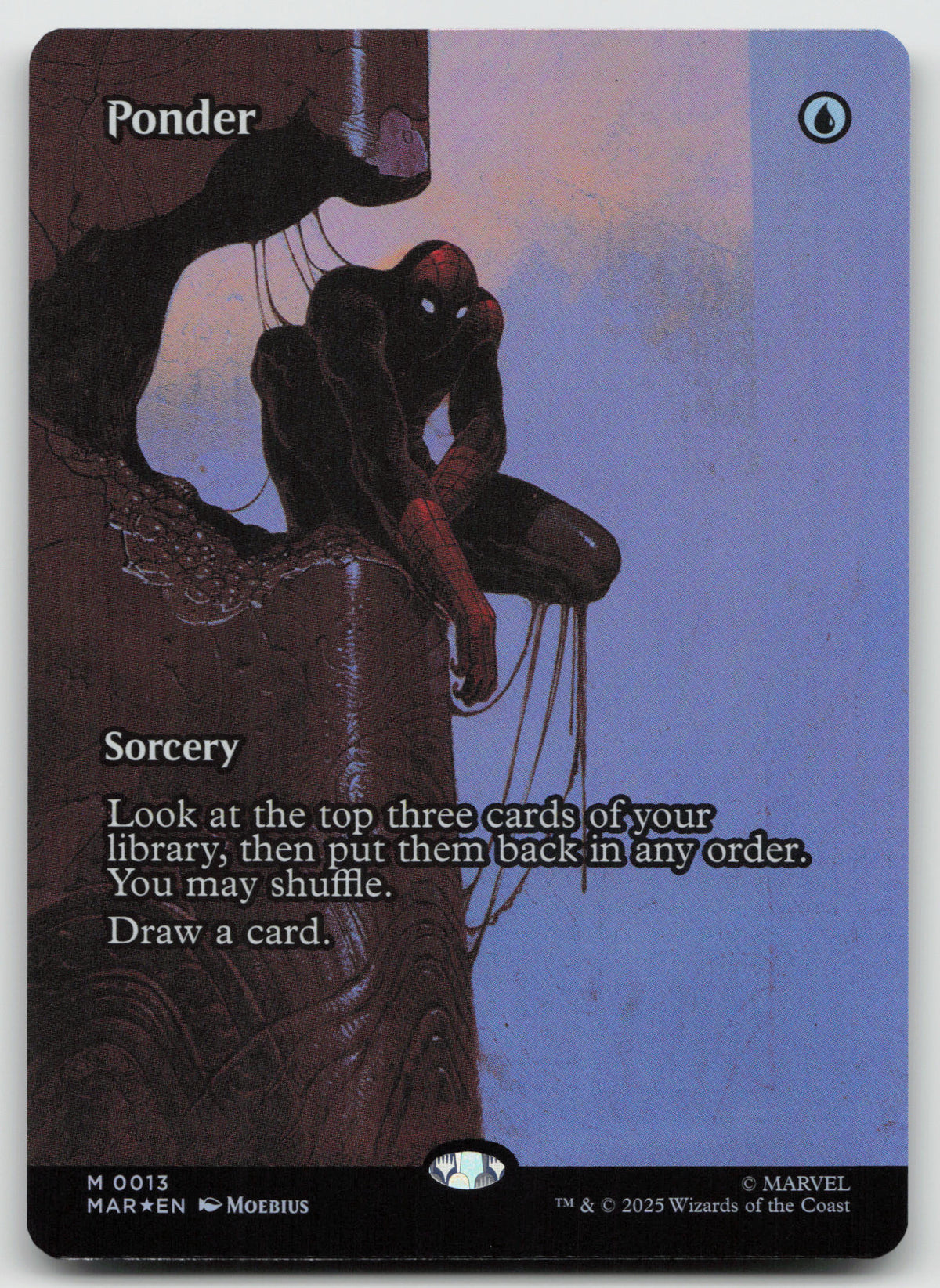 Ponder (Borderless) M Foil Marvel Universe Eternal-Legal 13 NM